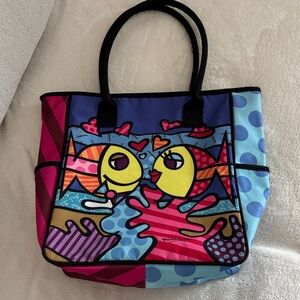 Vibrant Owl Graphic Tote Bag